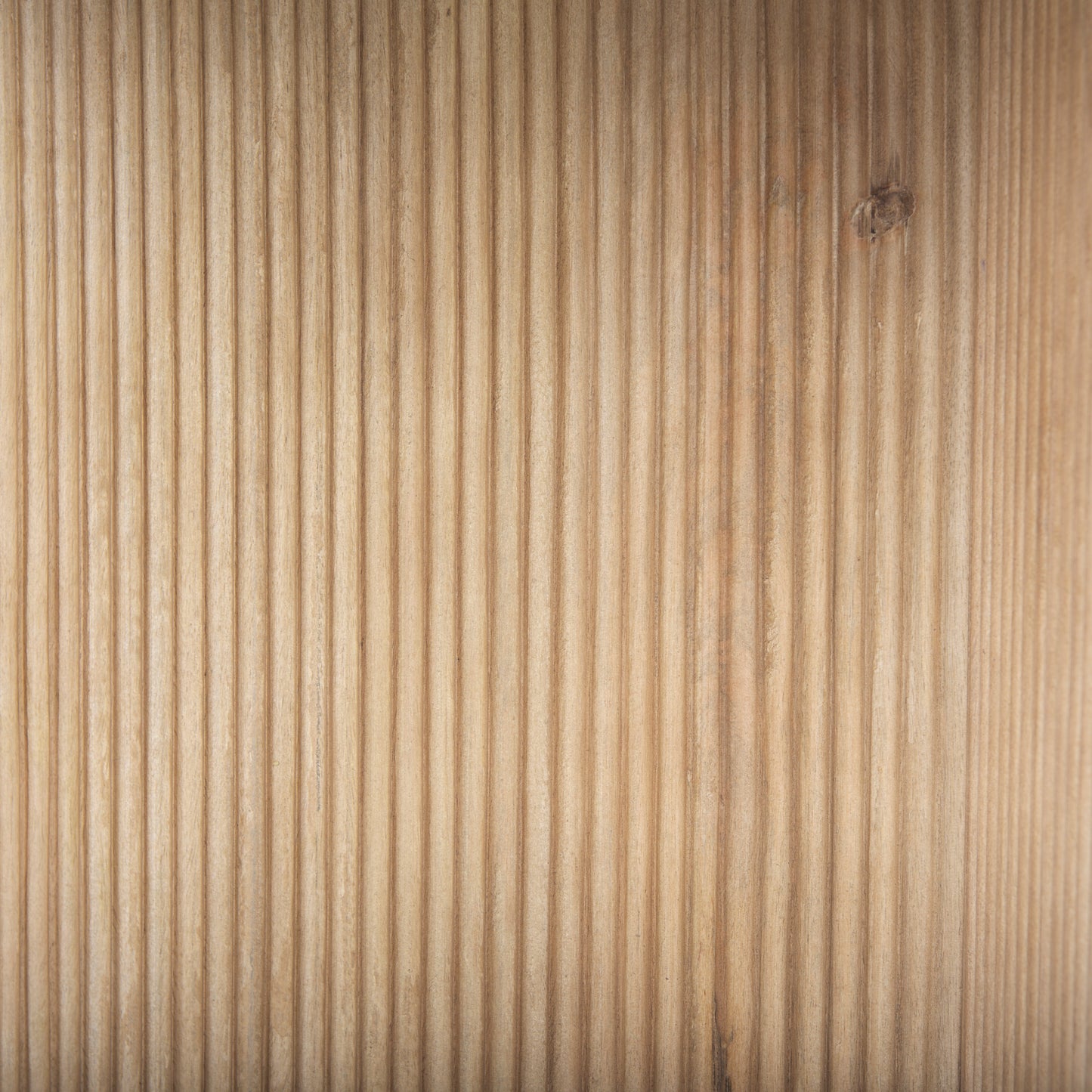 Enzo Marble Tabletop w/ Fluted Light Wood Base Foyer Accent Table