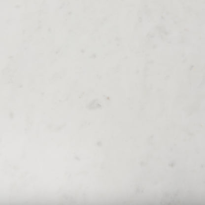 Enzo Marble Tabletop w/ Fluted Light Wood Base Foyer Accent Table