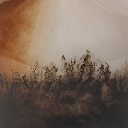 Marans Short Amber Multi-Color Glass Vase