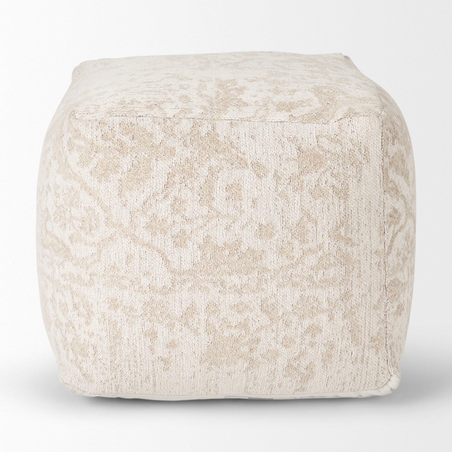 Khloe Small Cream Pouf