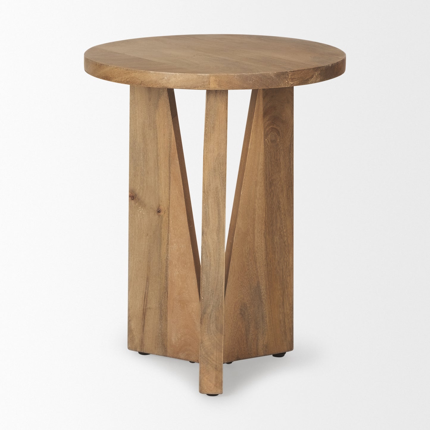 Mattius Light Wood Accent Table