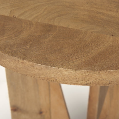 Mattius Light Wood Accent Table