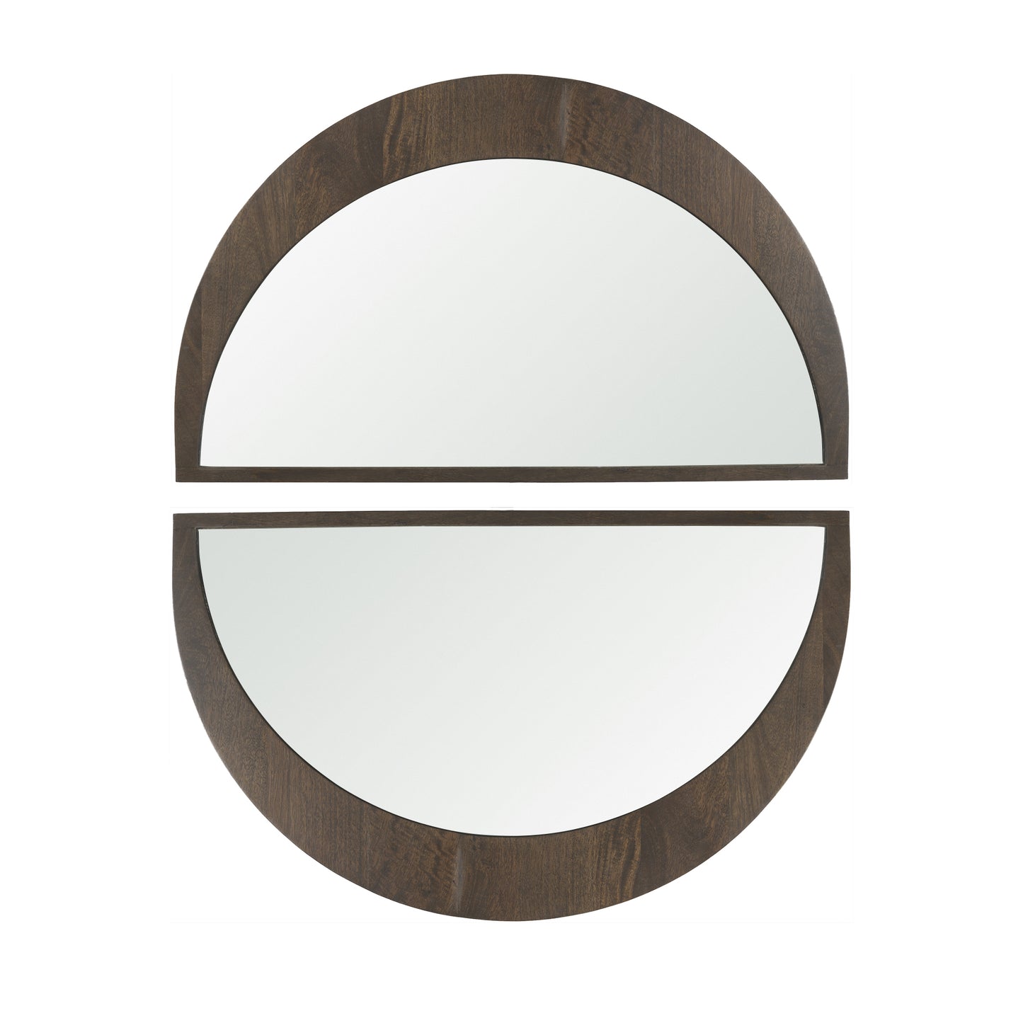 Celeste Dark Brown Wood Small Mirror