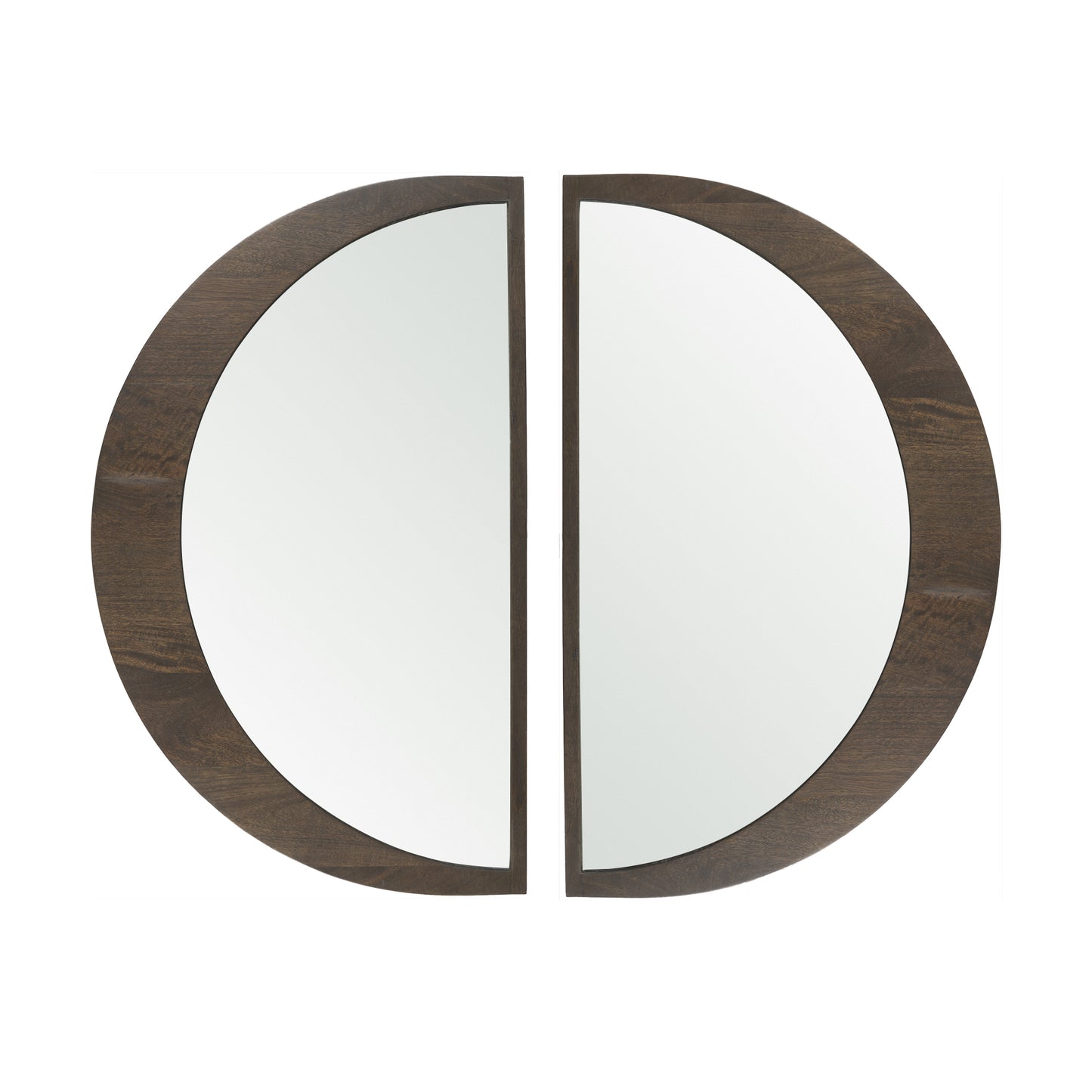 Celeste Dark Brown Wood Small Mirror