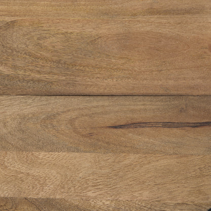 Eclipse Gunmetal Gray Drum Base w/ Brown Wood Top End/Side Table