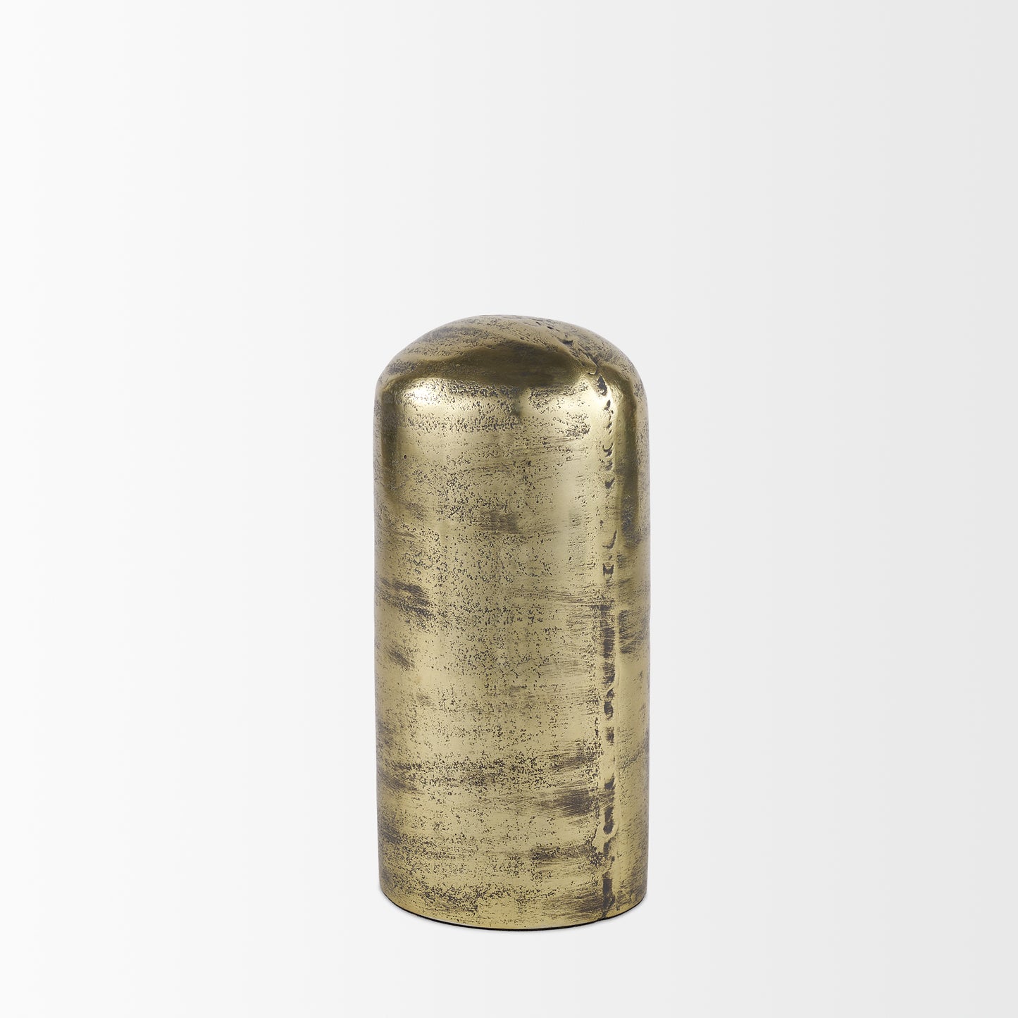 Quonset Tall Brass Finished Aluminum Metal Ornament