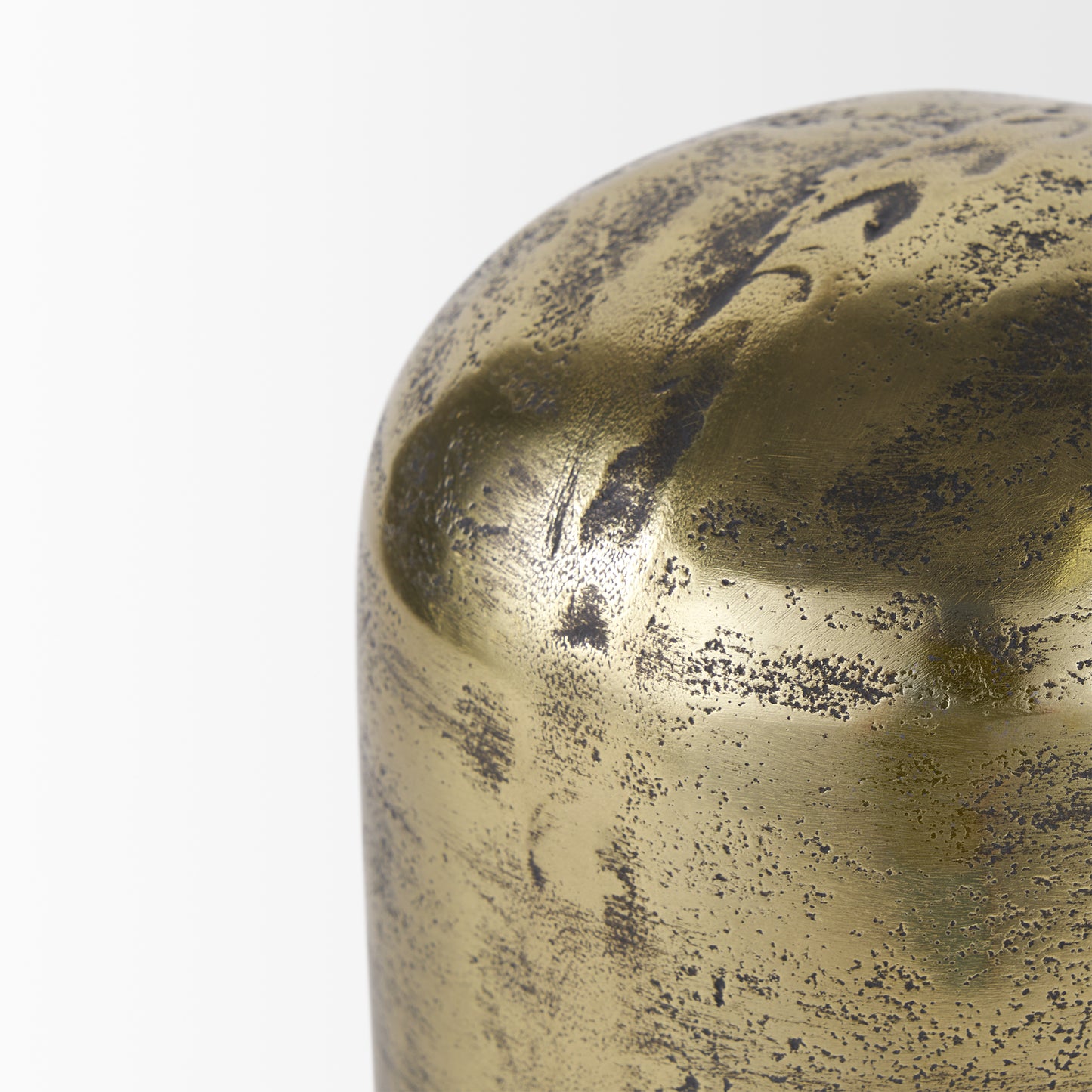 Quonset Tall Brass Finished Aluminum Metal Ornament