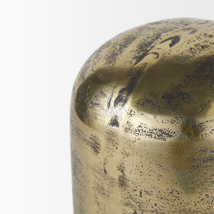 Quonset Tall Brass Finished Aluminum Metal Ornament