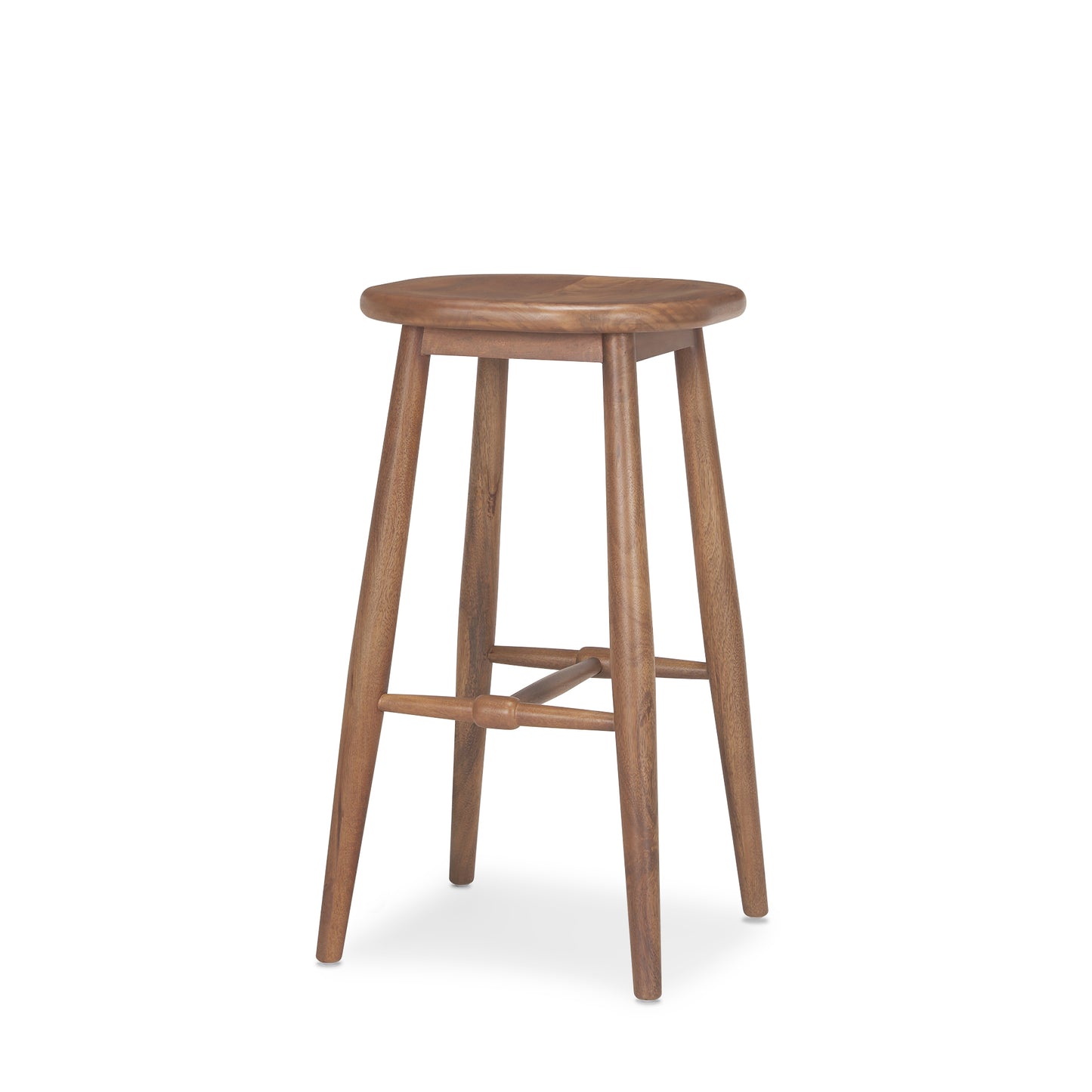 Ernest Medium Brown Wood Bar Stool