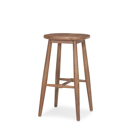 Ernest Medium Brown Wood Bar Stool