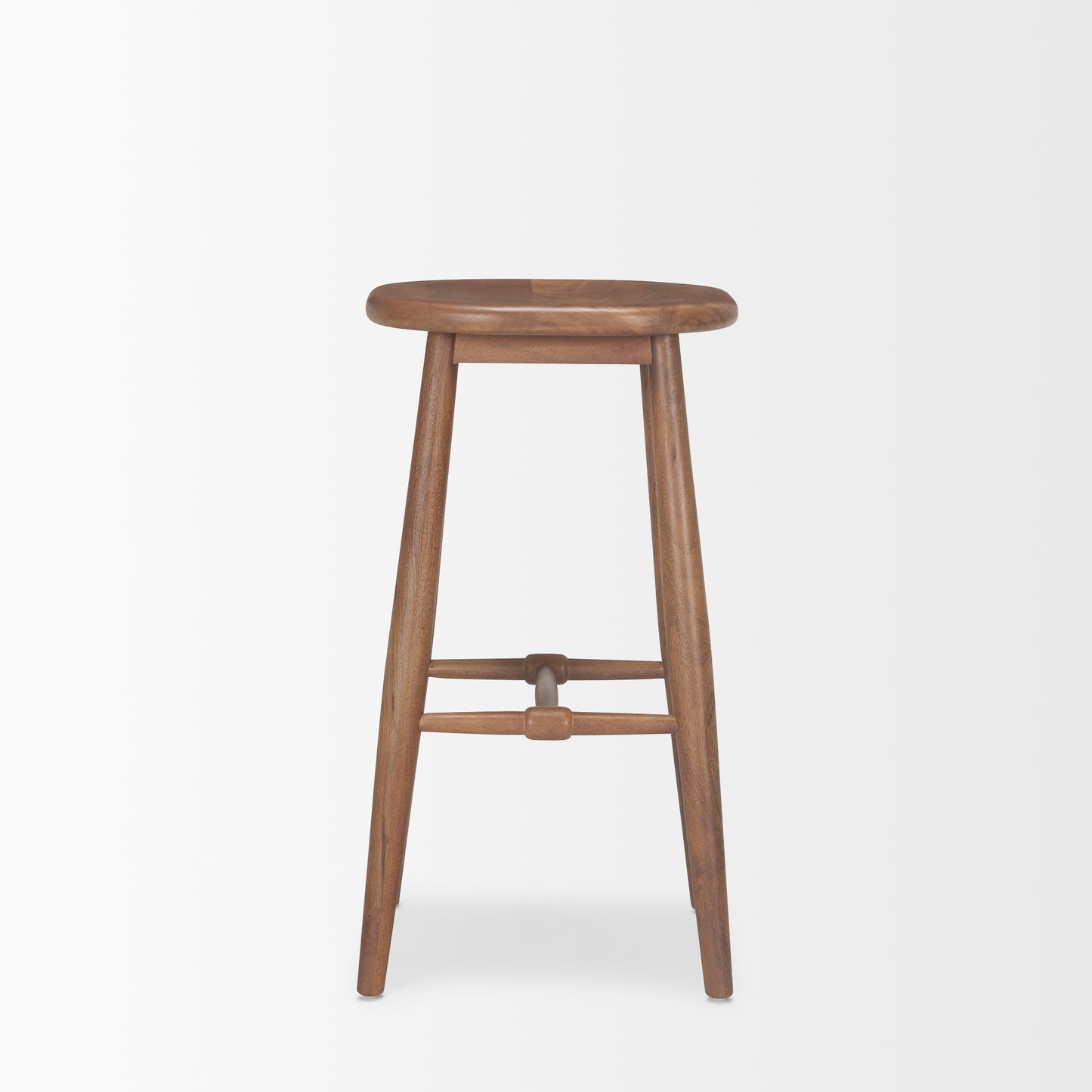Ernest Medium Brown Wood Bar Stool