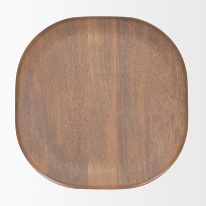 Ernest Medium Brown Wood Bar Stool