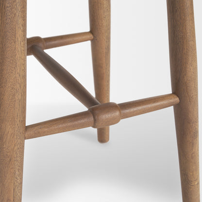 Ernest Medium Brown Wood Bar Stool