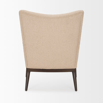 Argent Beige Boucle Accent Chair