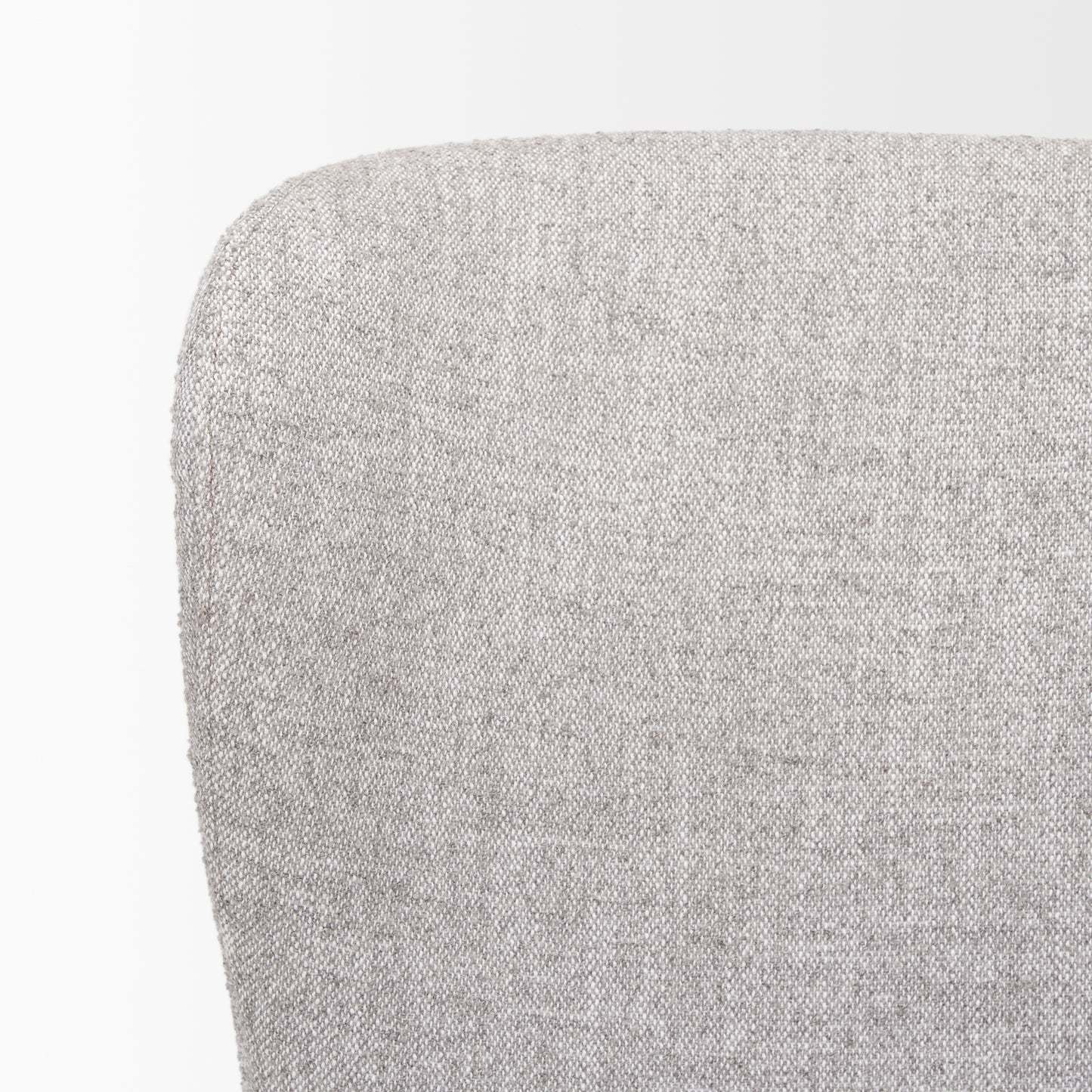 Hartt Dining Chair W/ Matte Black Metal Frame and Gray Fabric