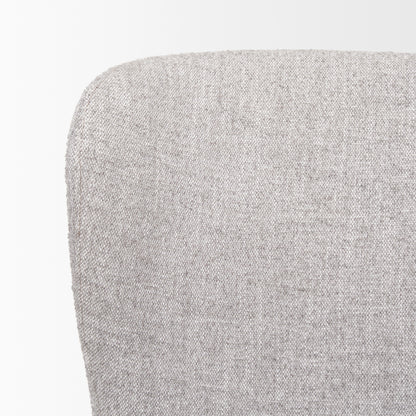 Hartt Dining Chair W/ Matte Black Metal Frame and Gray Fabric