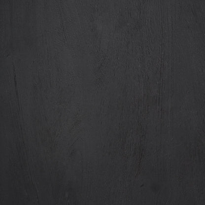 Maxine Hexagonal Black Wood Foyer Table