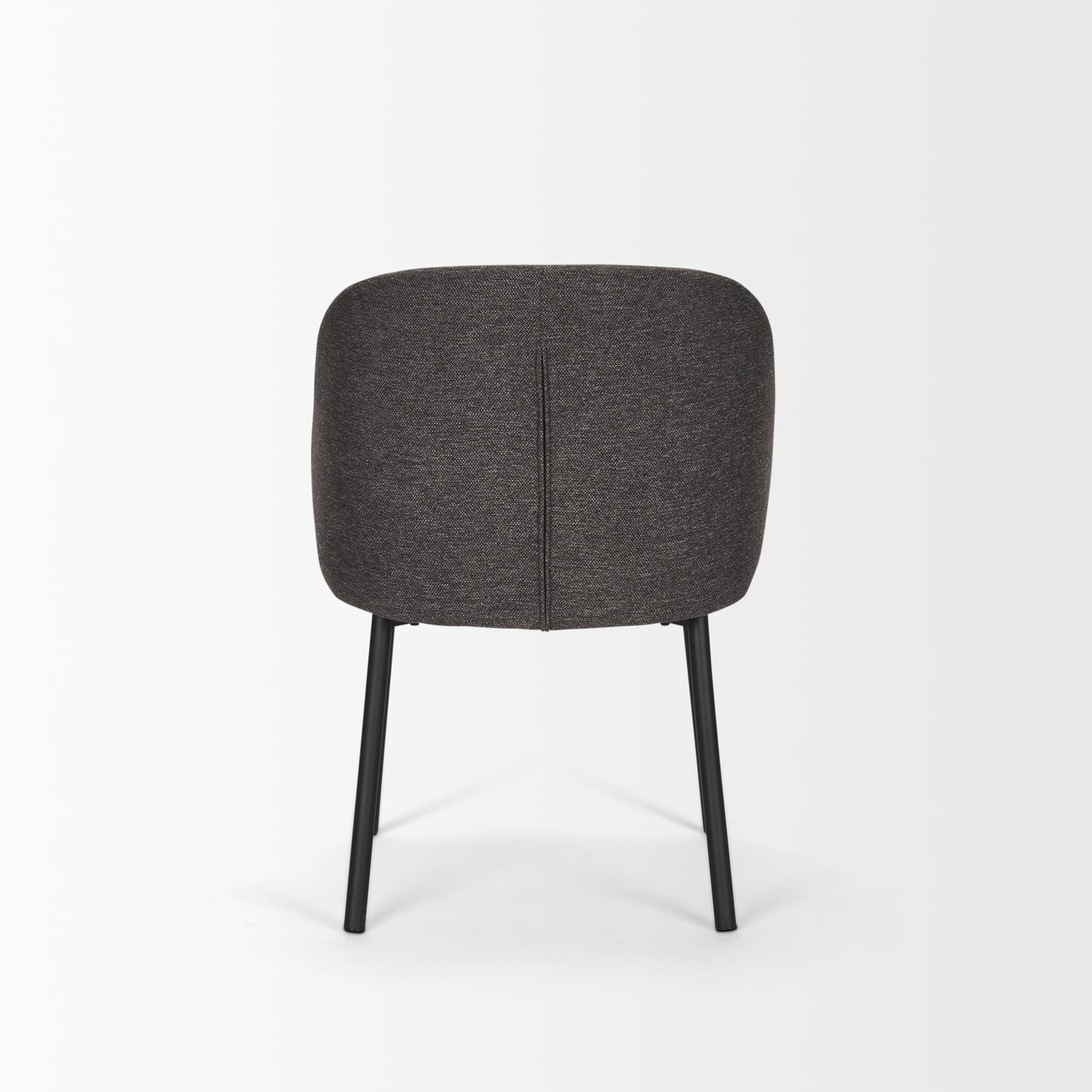 Shannon Dining Chair w/ Gray Fabric & Matte Black Metal