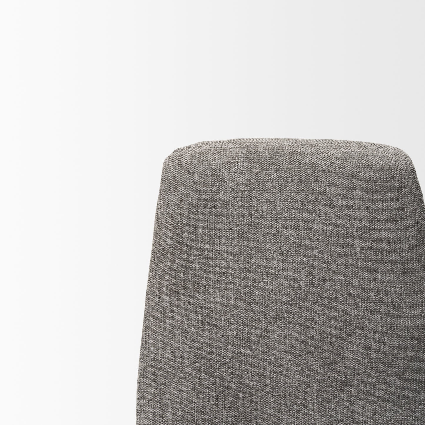 Eve Dining Chair w/ Gray Fabric & Matte Black Metal