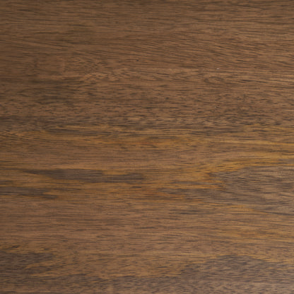 Isla Oval Dining Table w/Dark Brown Wood Top & Arched Legs