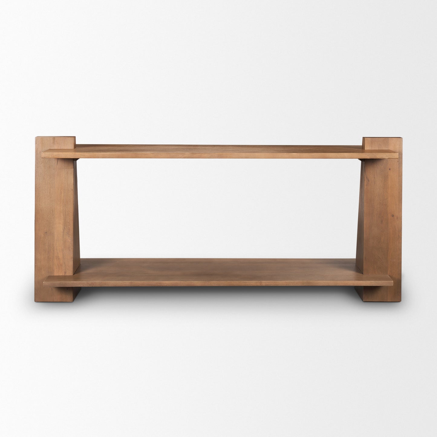Eula Medium Brown Wood Console Table