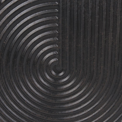 Medina Antiqued Black Metal Planters (Set of 2)