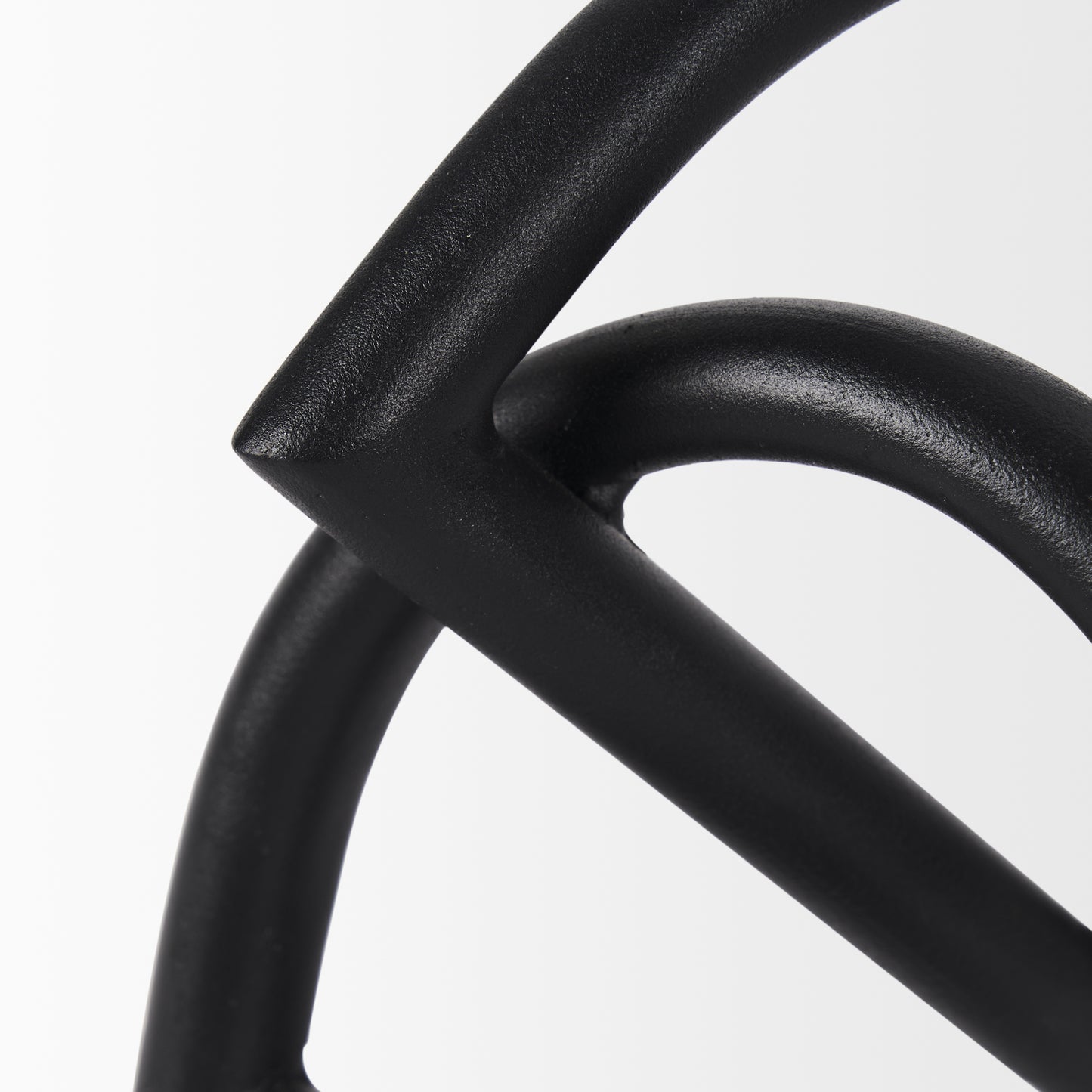 Locke Small Matte Black Metal Decorative Object