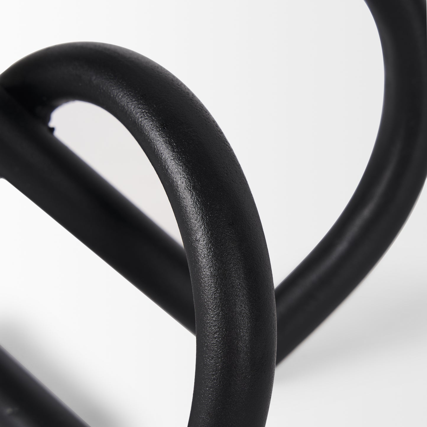 Locke Small Matte Black Metal Decorative Object