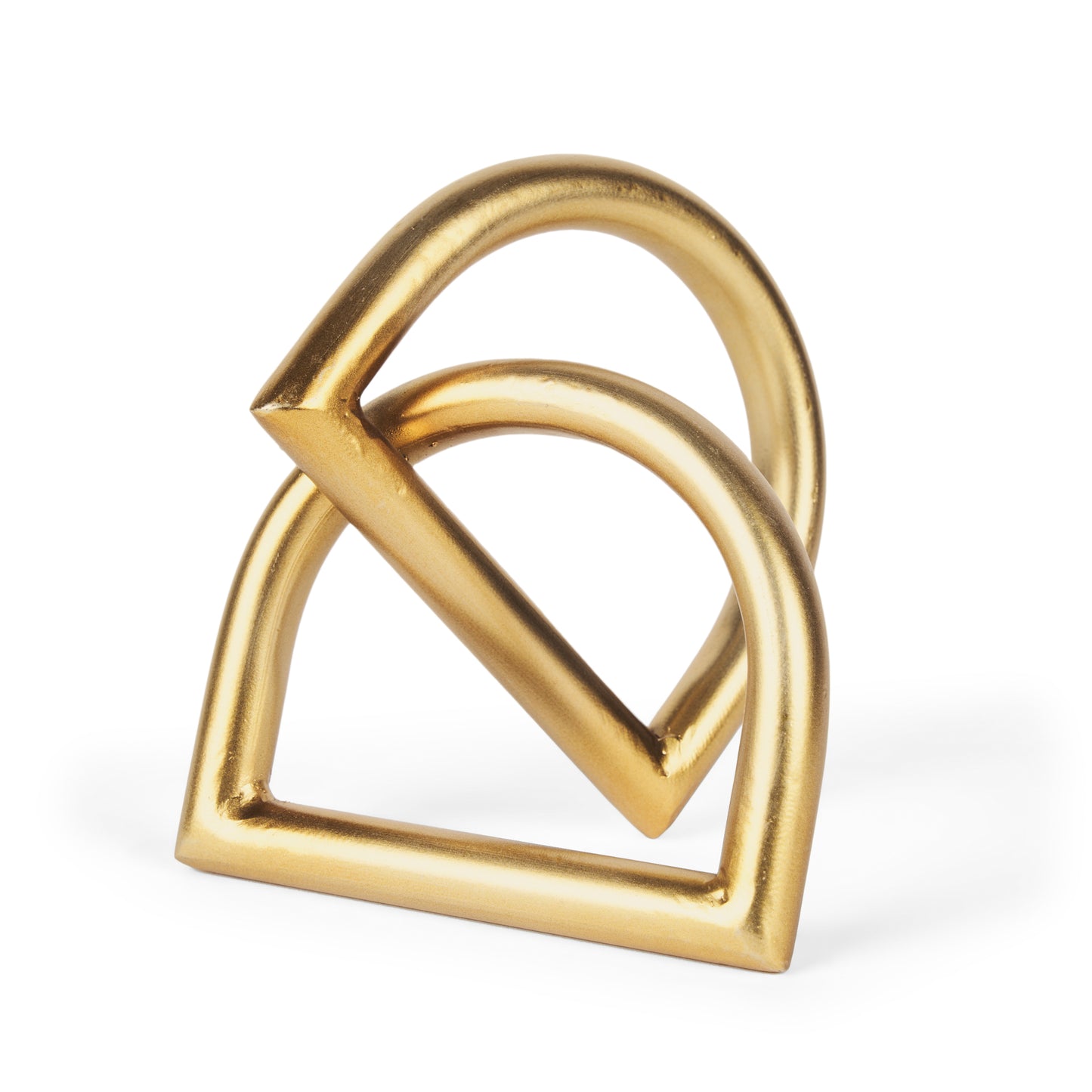 Locke Small Matte Gold Metal Decorative Object