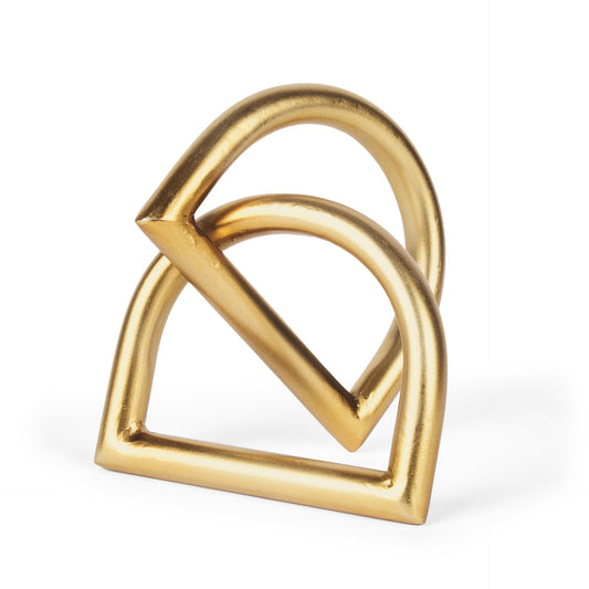 Locke Small Matte Gold Metal Decorative Object