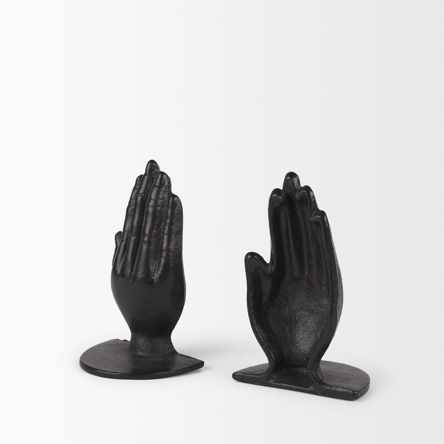 Praying Hands Bronze Cast Iron Book Ends