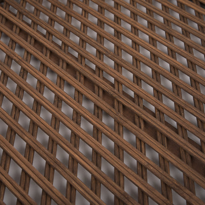 Thala Medium Brown Round Wicker Tray (Set of 2)