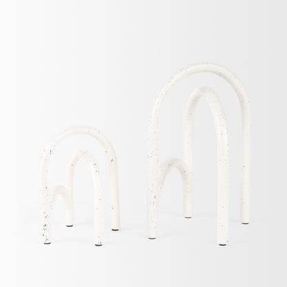 Springe White & Gray Speckled Arch Decorative Object (Set of 2)