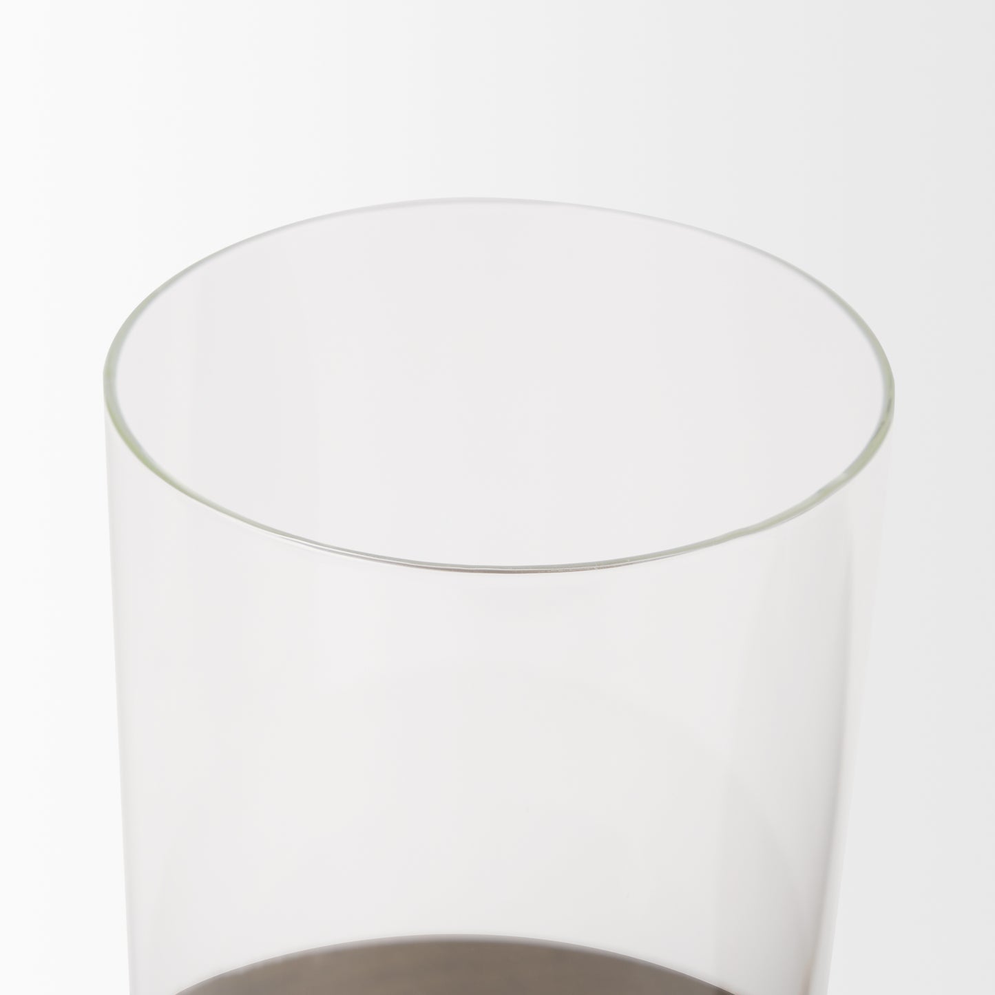 Vivian Gold Metal and Glass Hurricane Candle Holder (Set of 2)