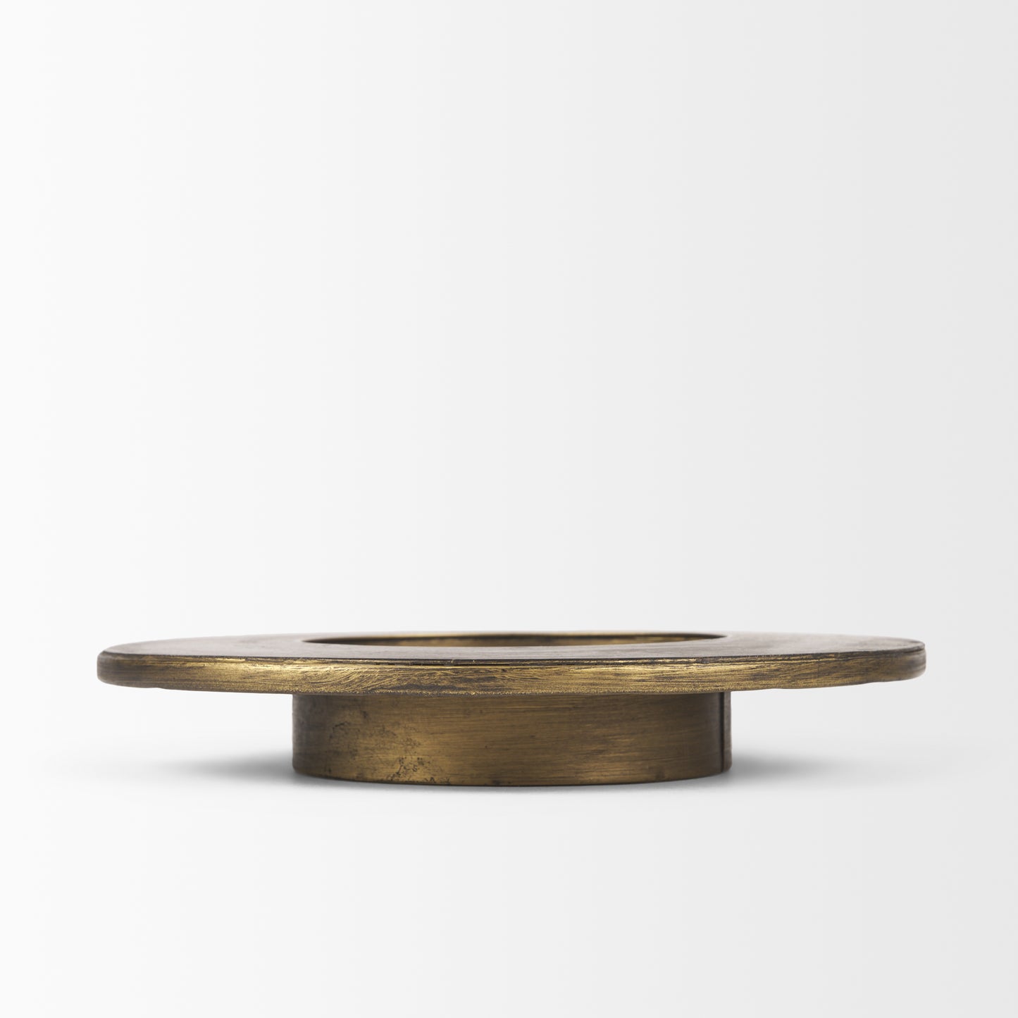 Vivian Gold Metal and Glass Hurricane Candle Holder (Set of 2)