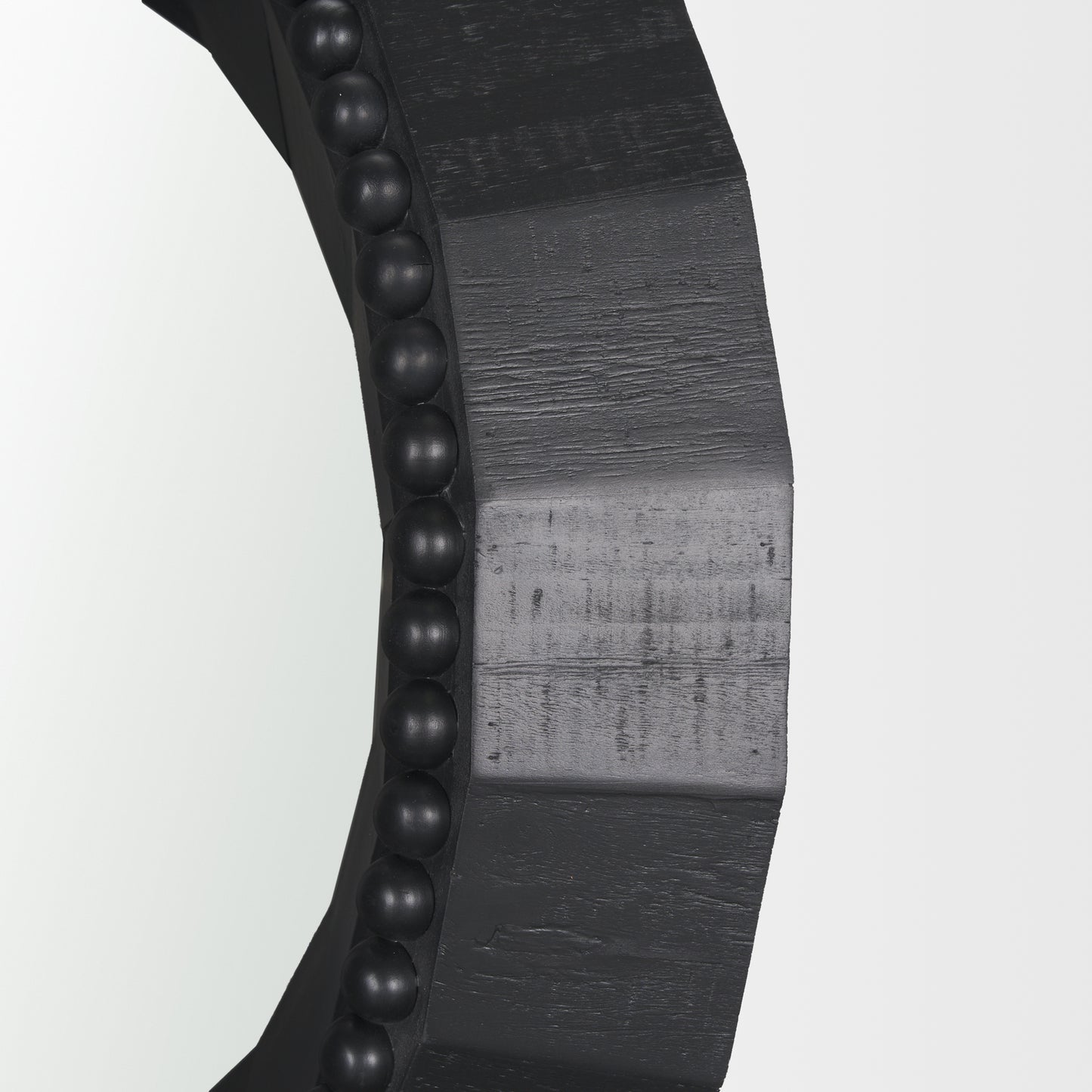 Ranela Black Beaded Wooden Wall Mirror