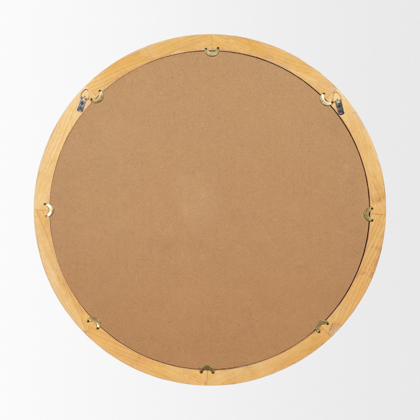 Roan Light Brown Wood Beaded Wall Mirror