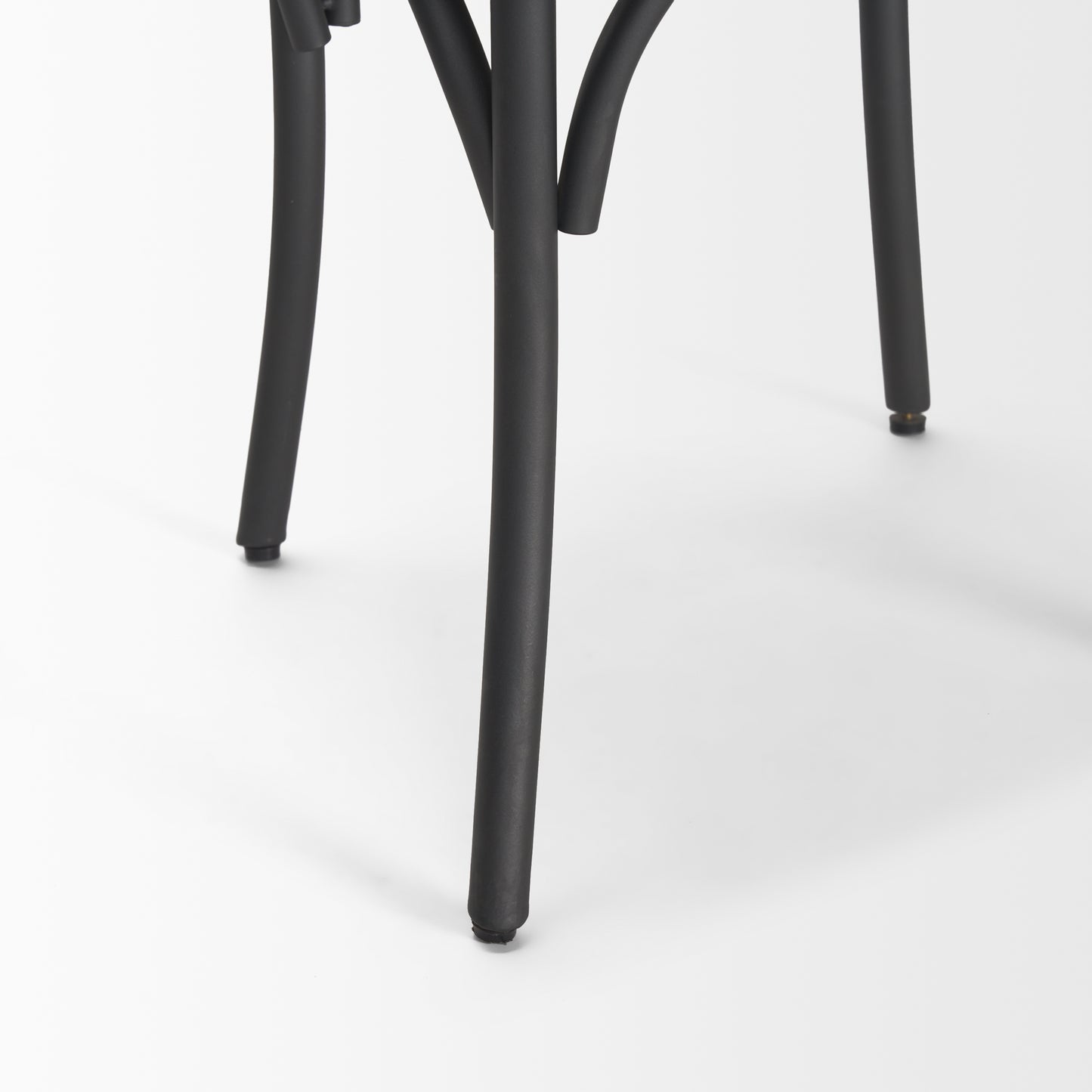 Etienne Light Brown Wood w/ Iron Metal Dining Chair