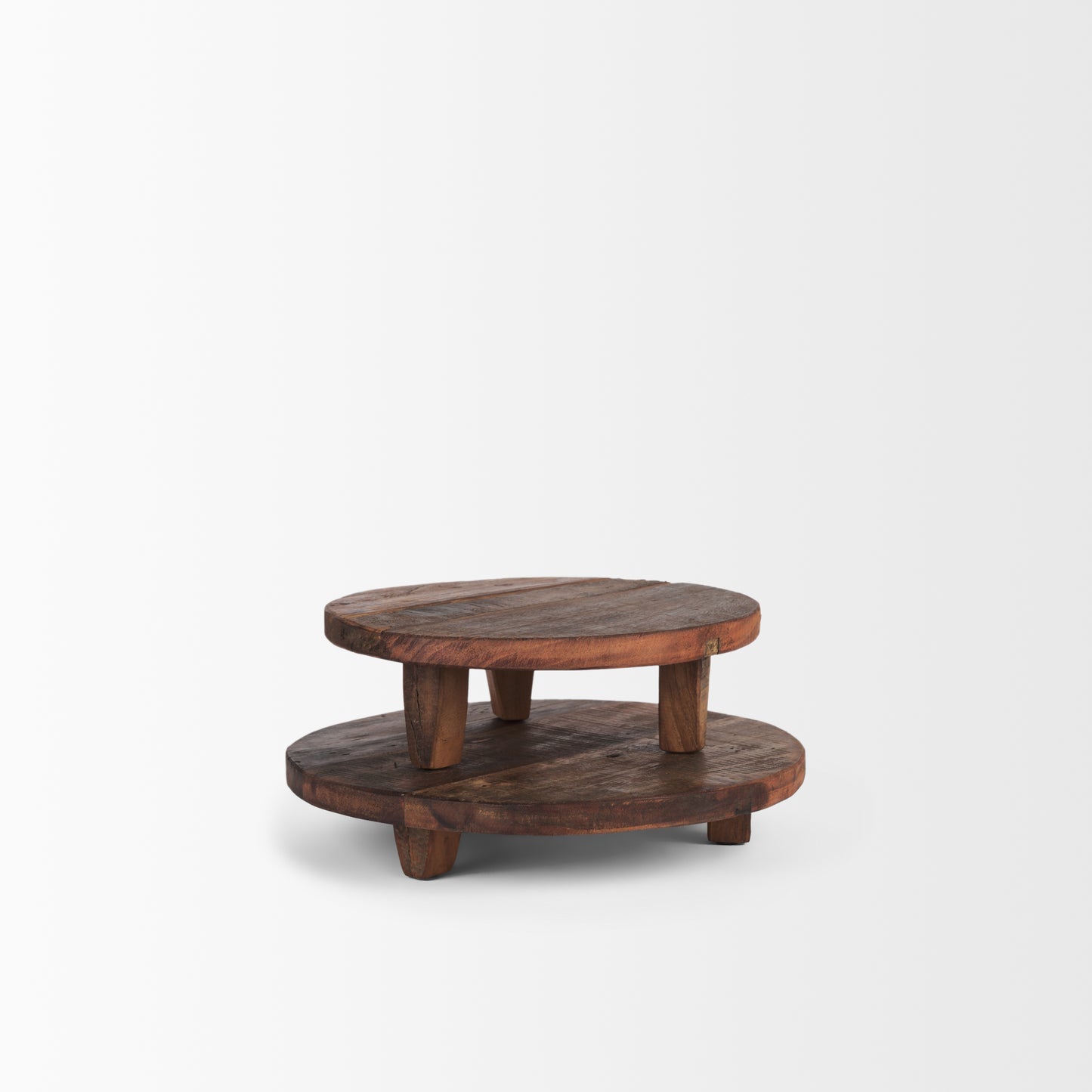 Iza Medium Brown Wooden Riser (Set of 2)