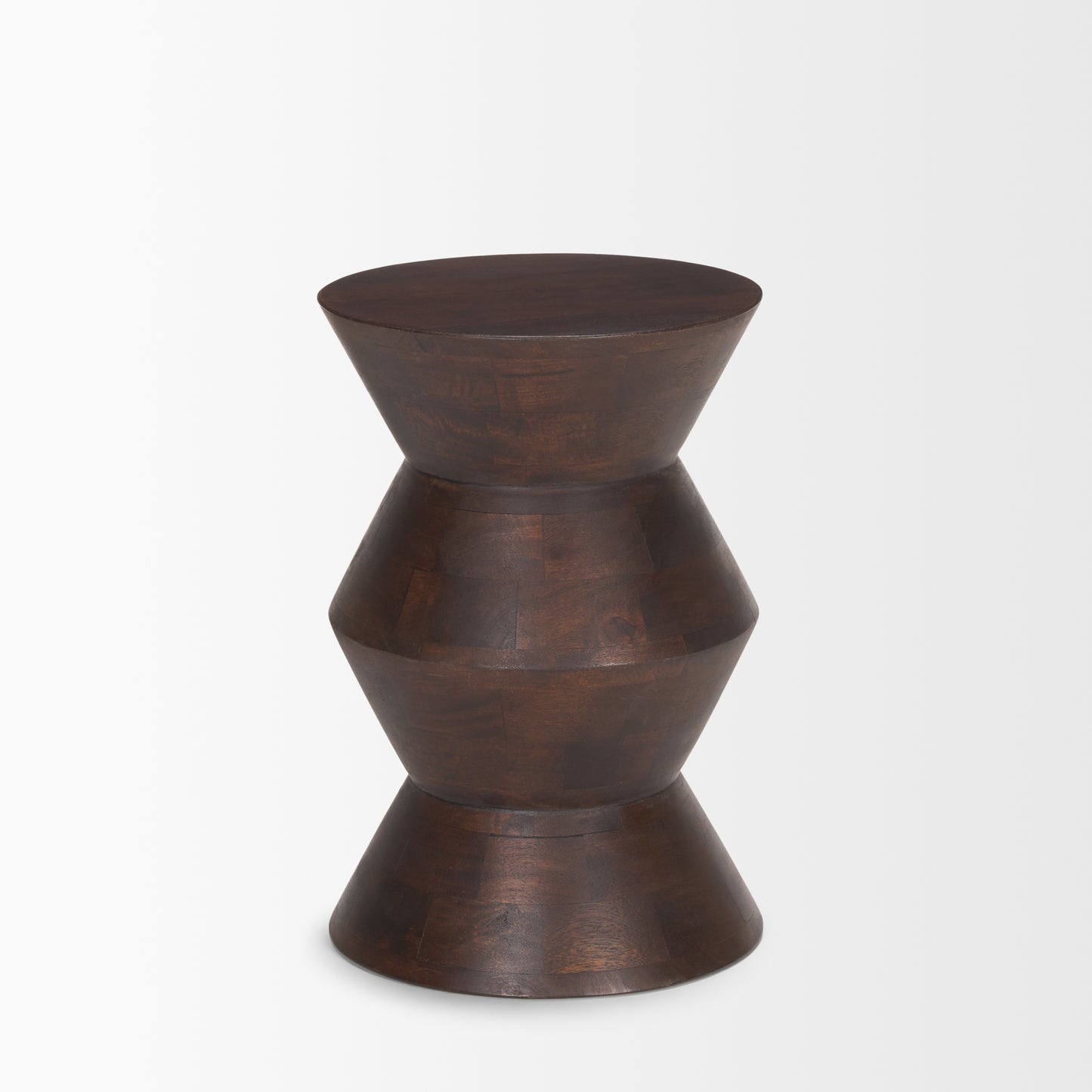 Odessa Dark Brown Wood Accent Table