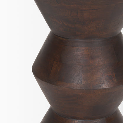 Odessa Dark Brown Wood Accent Table