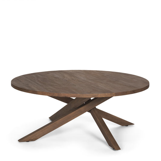Solana Medium Brown Wood Coffee Table
