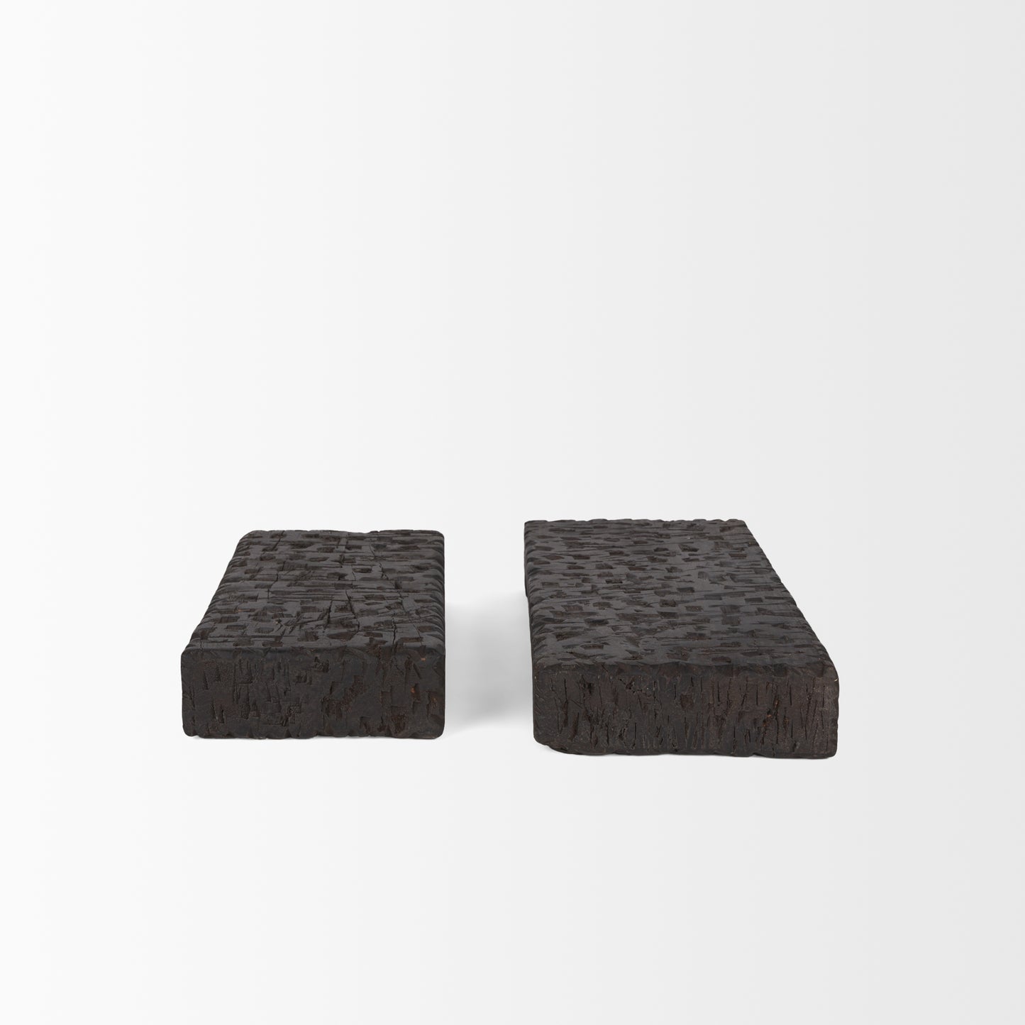 Shira Reclaimed Dark Brown Wooden Riser (Set of 2)