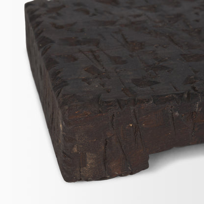 Shira Reclaimed Dark Brown Wooden Riser (Set of 2)