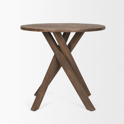 Solana Medium Brown Wood Foyer Table