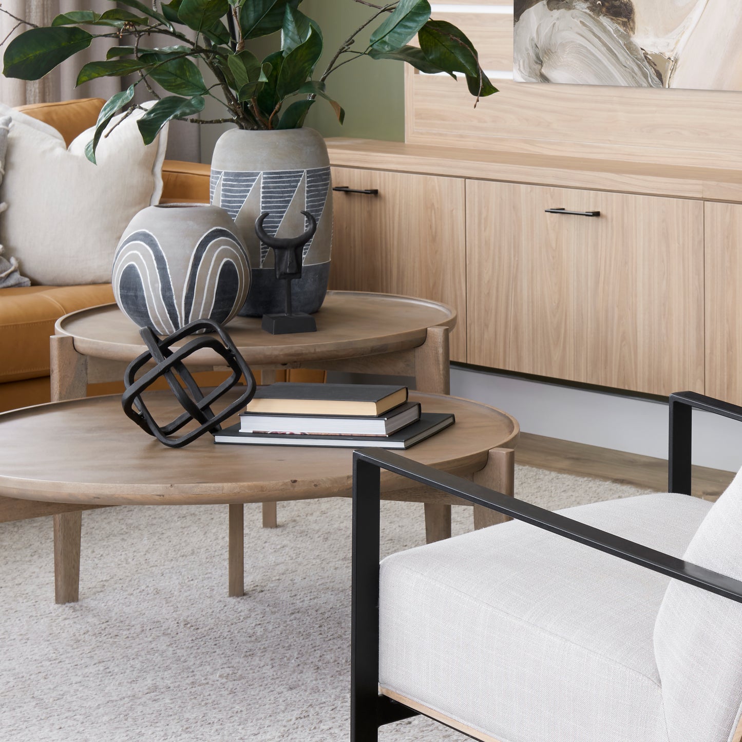 Caleb 4L x 5W Black Metal Tribal Figurine