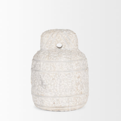 Irina Small White Marble Door Stopper