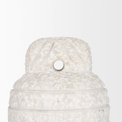 Irina Small White Marble Door Stopper