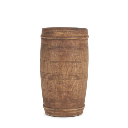 Porta Small Medium Brown Reclaimed Wooden Pot