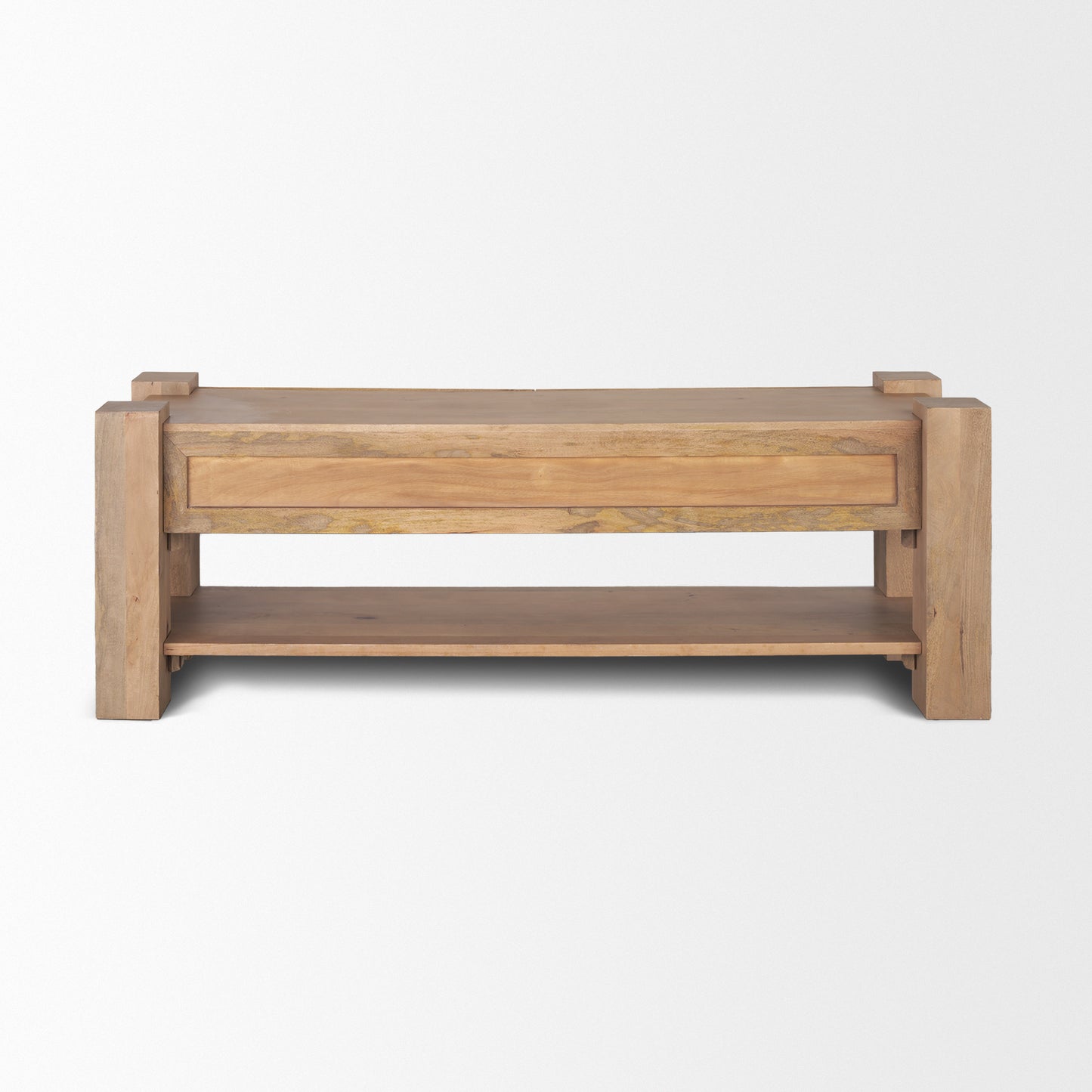 Beth Light Brown Wood Media Console